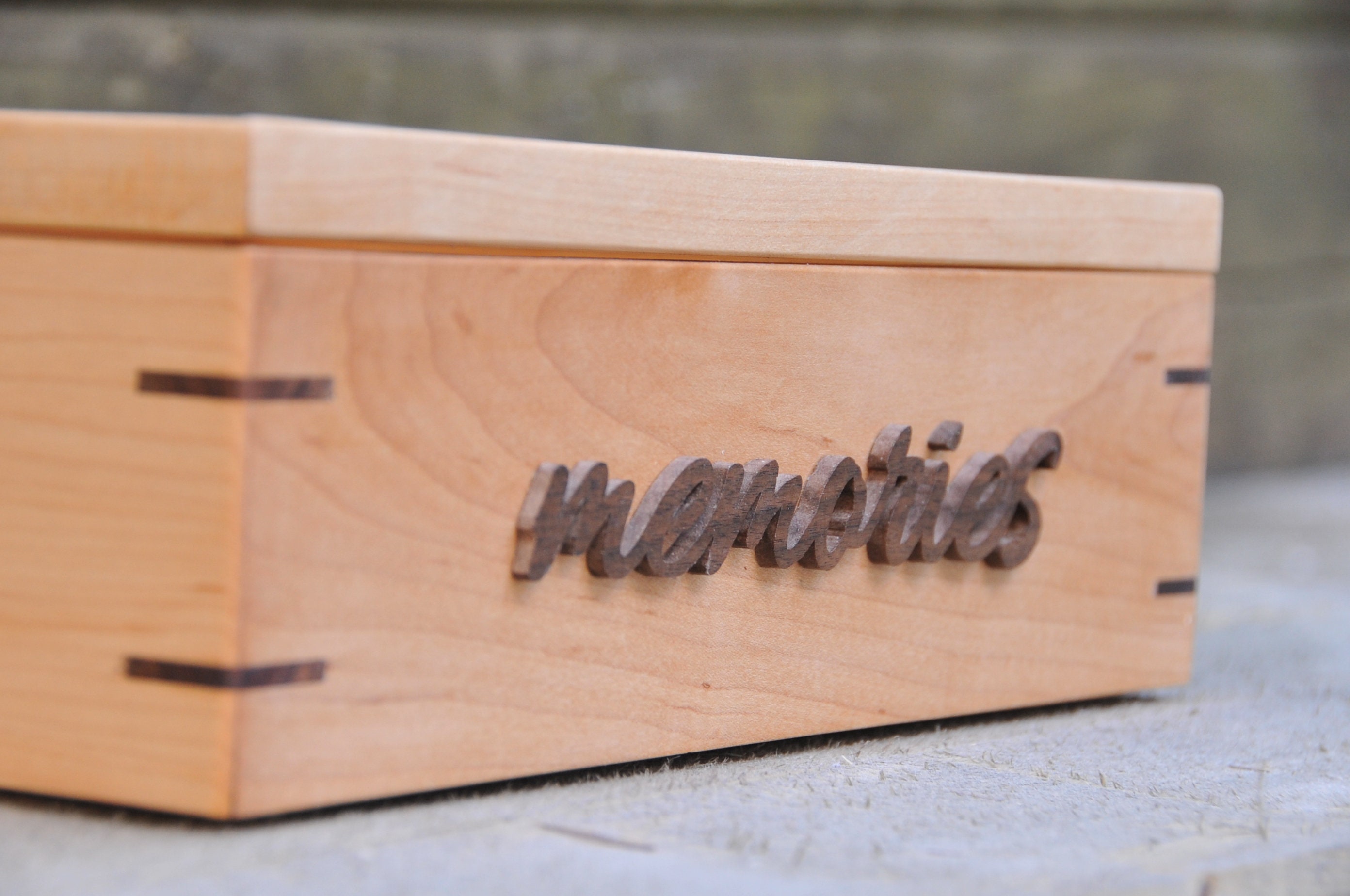 Photo Frame Keepsake Box Handmade Wooden Wedding Memories Etsy