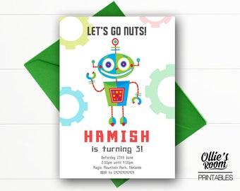 Diy Printable Robot Etsy Diy Printable Robot Etsy