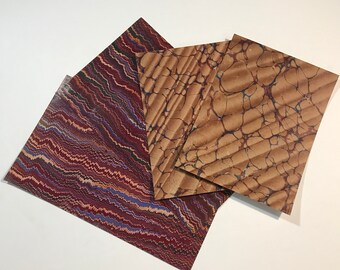 Antique Marbled Paper Pack Four Sheets Of 19th Century Decorative Brown And Red Crafting Antique Marbled Paper Pack Four Sheets Of 19th Century Decorative Brown And Red Crafting
