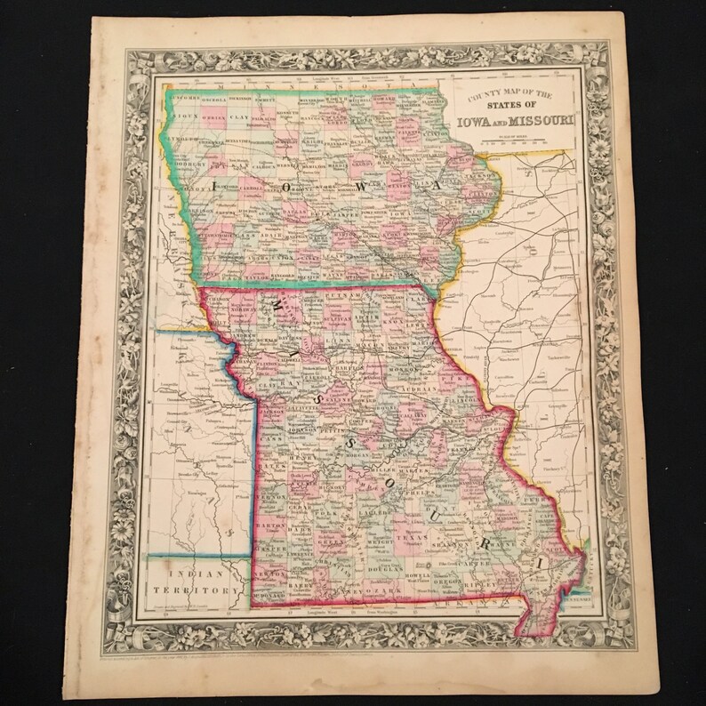 Map Of Iowa And Missouri Maps For You