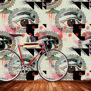 Eye is Ojo Wallpaper, Wall Covering Art Removable Self-Adhesive Wallpaper