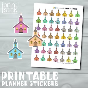 Church Planner Stickers - Perfect for your Erin Condren Planner or any other planner or notebook !
