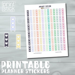 Checklist Stickers - Printable Planner Stickers in Pastels for Erin Condren, Happy Planner and others!