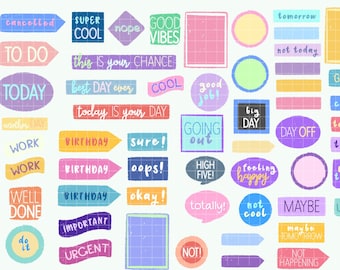 Word Digital Stickers GoodNotes iPad Planner Stickers For GoodNotes Digital Stickers Notability Digital Sticker Album