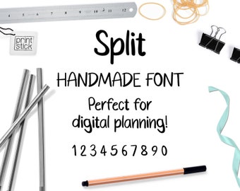 Font International Handwritten otf ttf Alphabet - Digital Planner Font Hand Drawn Font iPad iPhone Computer - PERSONAL USE