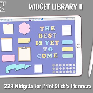 GoodNotes Digital Stickers: Widget Library II (Digital Download)