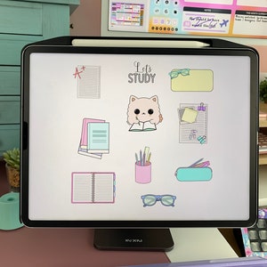 iPad Planner Stickers: Digital Stickers for GoodNotes, Notability (PNG)