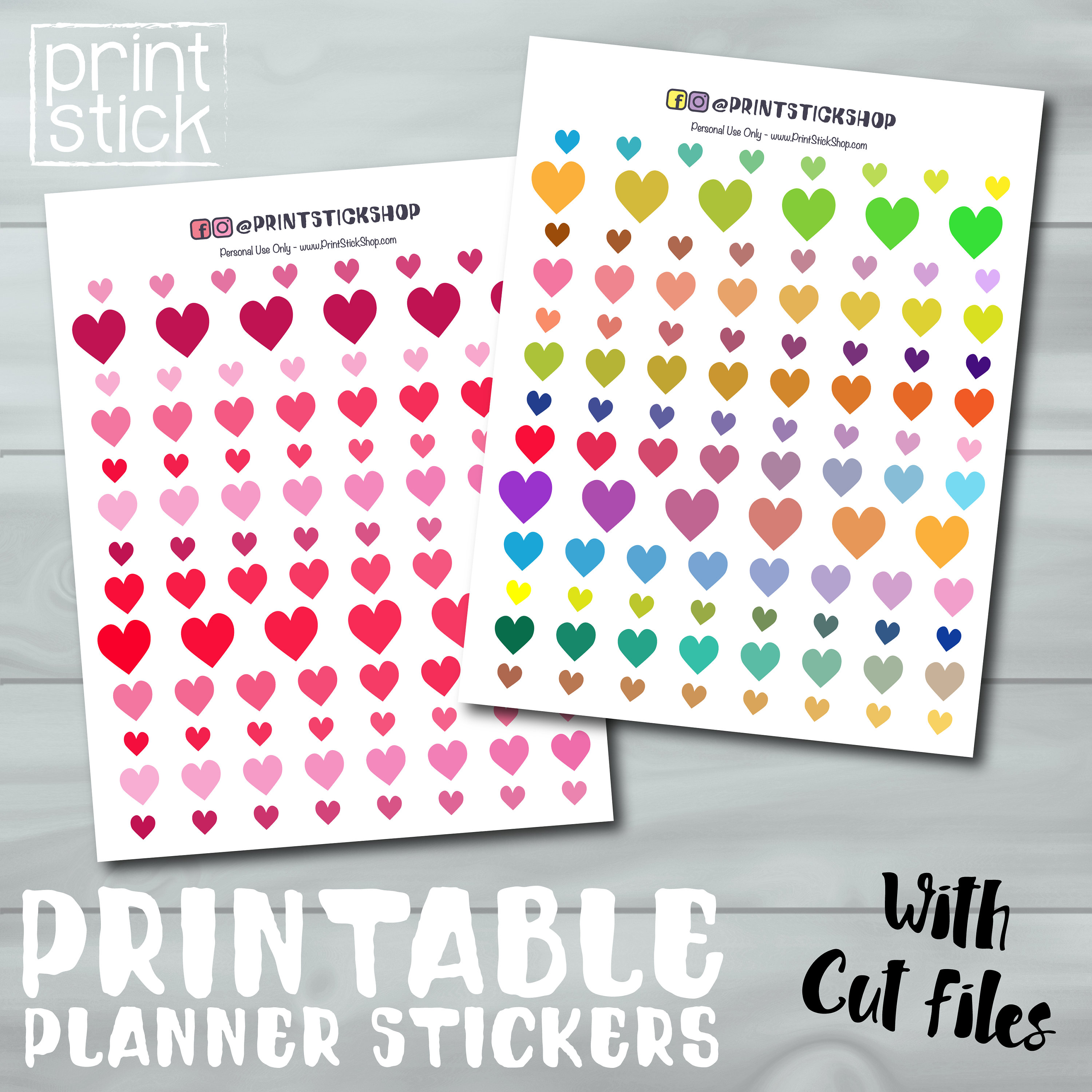 Middle Stickers - Printable Sticker Sheet - Planner Stickers for Erin Condren, Pleased Planner or any other photo relating to Printable Stickers Sheets identify Middle Stickers - Printable Sticker Sheet - Planner Stickers for Erin Condren, Joyful Planner or any other