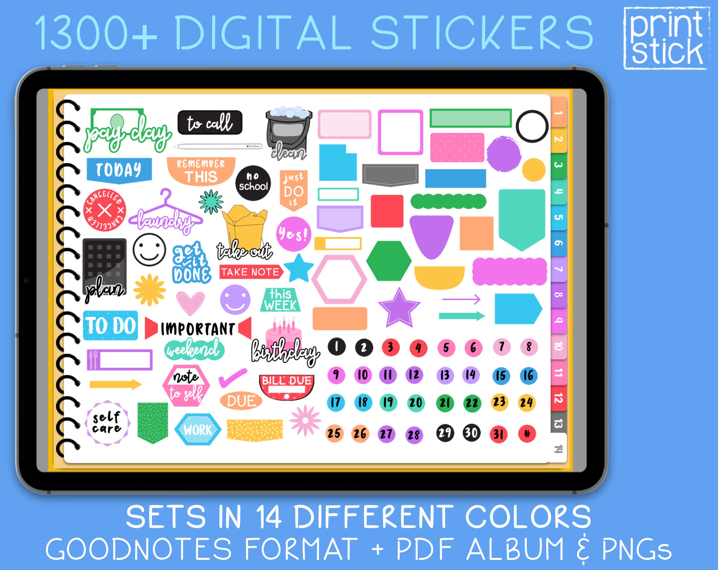 digital planner stickers goodnotes digital planner stickers goodnotes