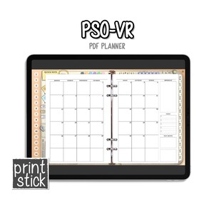 2024 Digital Planner PrintStick Organizer VR Notebook Journal for GoodNotes, Noteshelf, Notability, ZoomNotes. iPad Planning image 5