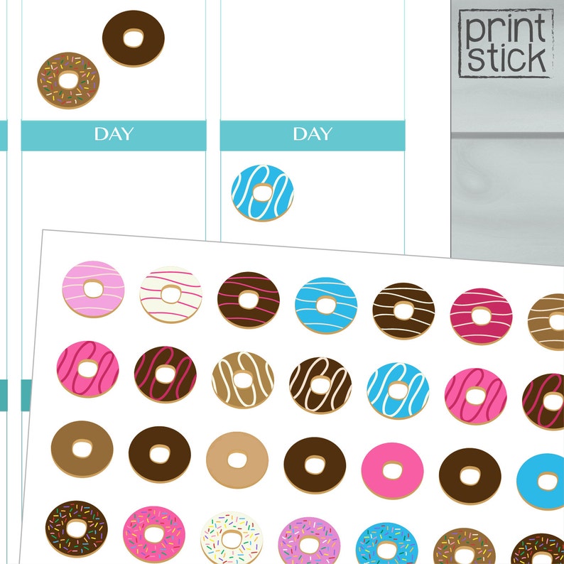 donut printable stickers cute little donuts perfect for