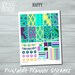 Peacock Planner Stickers Printable Sheets Happy Planner ECLP Versions ...