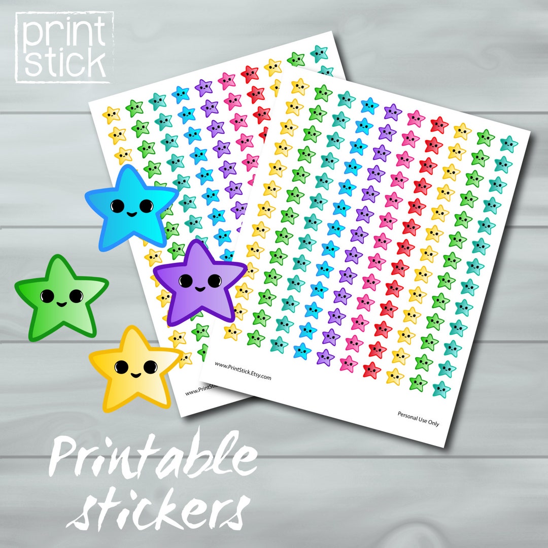 Printable Star Stickers Printable Star Stickers