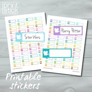 Movie Planner naklejki-nadruki naklejki-do druku jpg idealny dla Erin Condren Planner lub innego planisty lub notebooka!