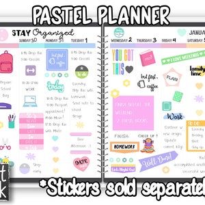 Beginners Digital Planner iPad Simple Planner GoodNotes Notability Planner Tablet Planner - Pastel Planner