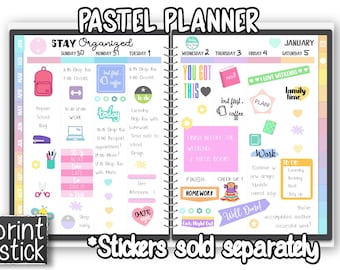 Beginner Digital Planner: Pastel iPad Planner for GoodNotes (PDF)