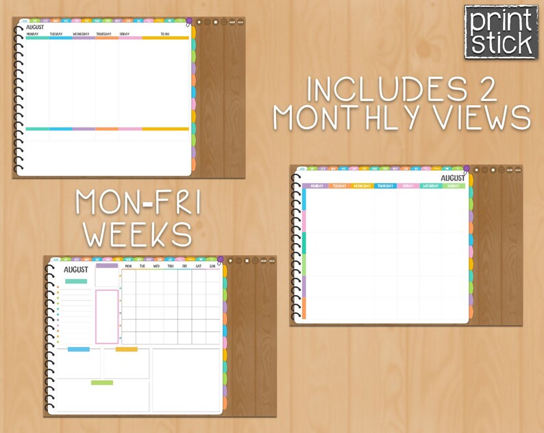 Undated Teacher Digital Planner Ipad Goodnotes Planner Planner Etsy