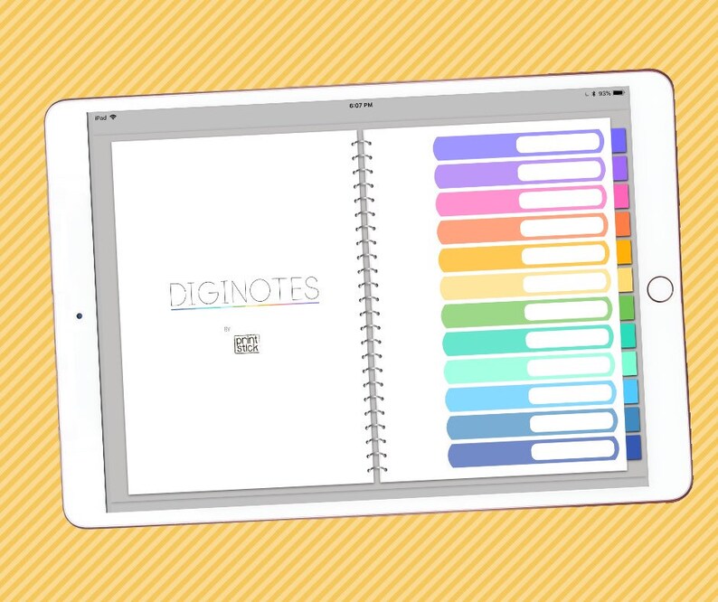 GoodNotes Cuaderno Digital iPad Renglones Goodnotes / Etsy España