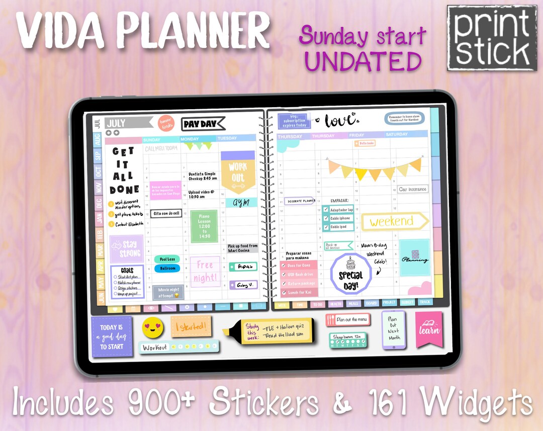 Digital Planner Goodnotes / Notability Stickers for iPad Goodnotes ...