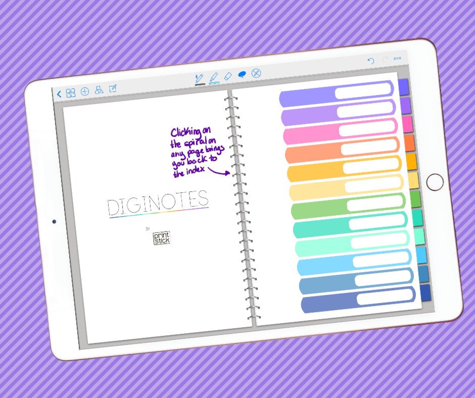Digital Planner Goodnotes Dotted Notebook Goodnotes / Etsy