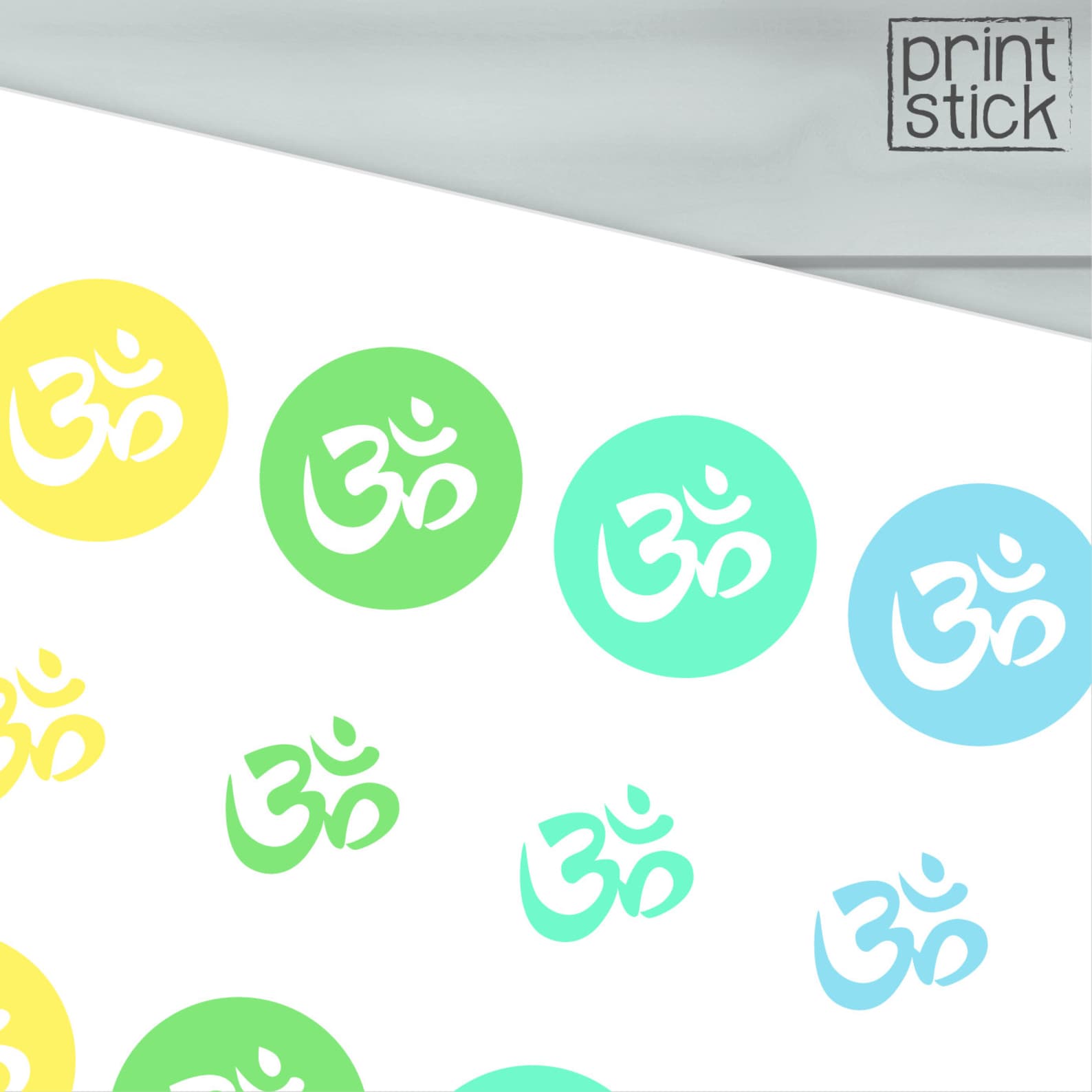 yoga om planner stickers printable meditation perfect for etsy