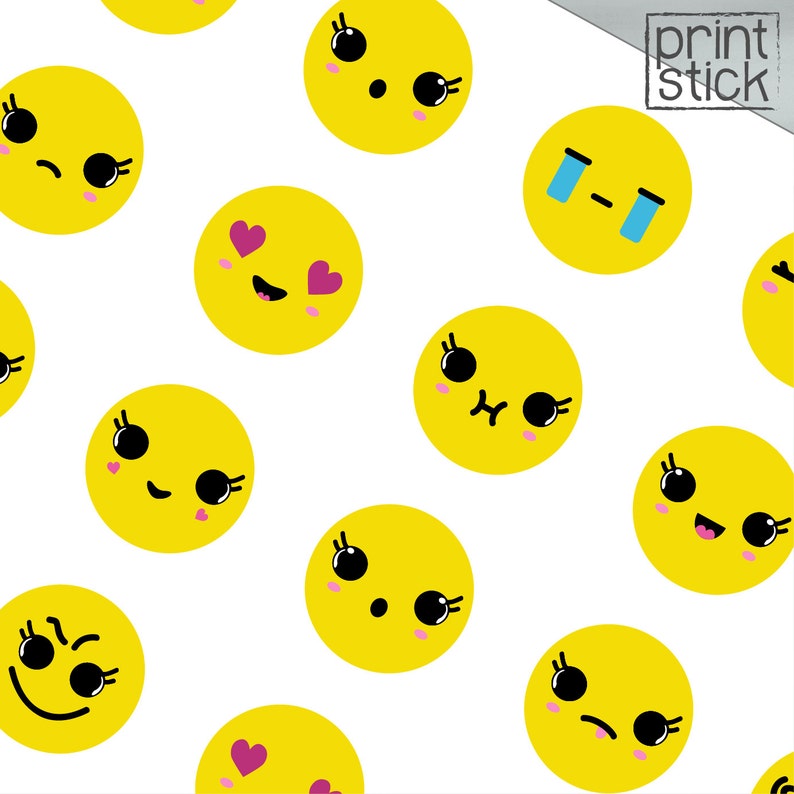 Emoji Printable Stickers JPG Planner Stickers Perfect for - Etsy