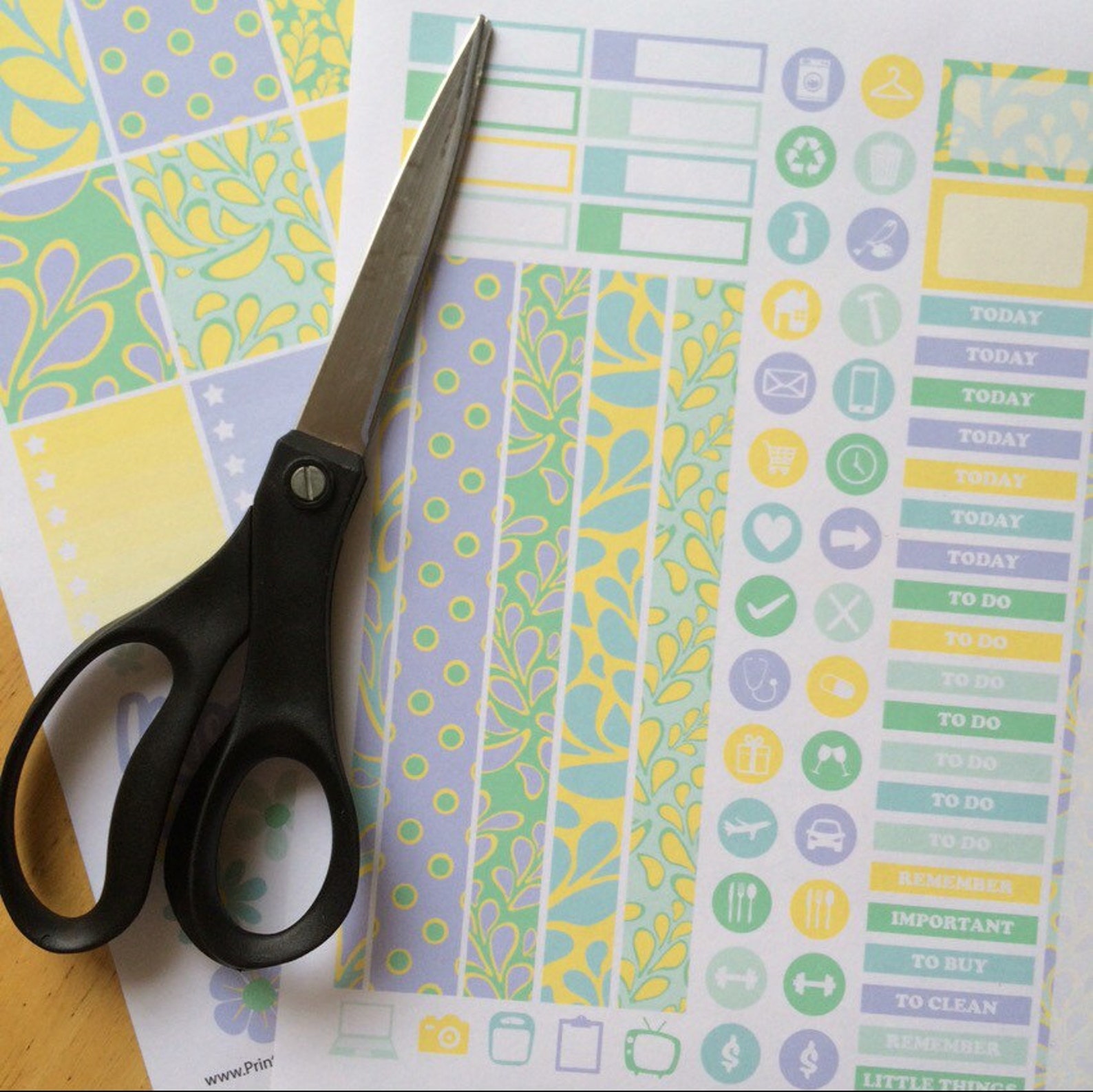 Mint Planner Stickers Printable Sheets Happy Planner | Etsy