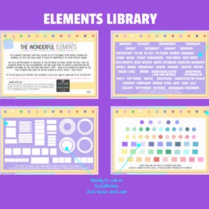 Digital Planner Stickers: 368 PNG Elements for GoodNotes (Digital Download)