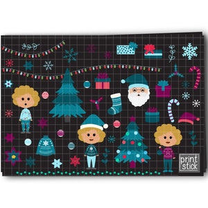 Christmas Digital Planner Stickers GoodNotes iPad Stickers Winter Holidays Digital Stickers Digital Planner Notability