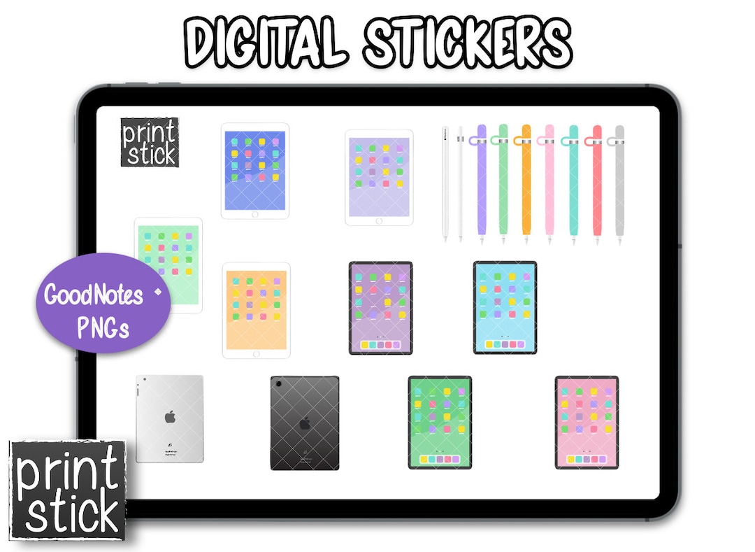 IPad Digital Stickers Goodnotes iPad Planner Stickers for Goodnotes ...