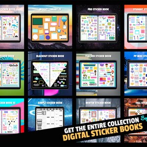 Digital Planner Stickers MEGA Bundle - Buy ALL of PrintStick&#39;s Bestselling sticker books and widget libraries! GooodNotes ready + PNGs