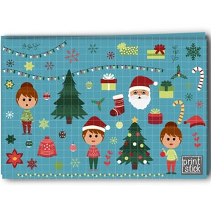 Winter Christmas Digital Planner Stickers GoodNotes iPad Stickers Winter Holidays Digital Stickers Digital Planner Notability