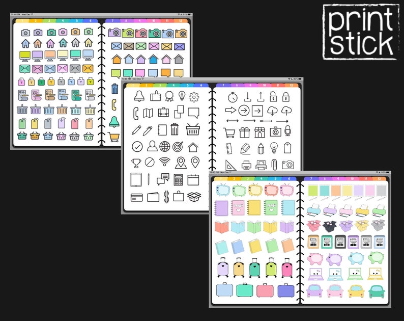 Digital Stickers Goodnotes Ipad Planner Stickers for Goodnotes Etsy
