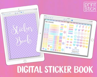 Digital Planner Sticker Book: GoodNotes, Notability, iPad (PDF)