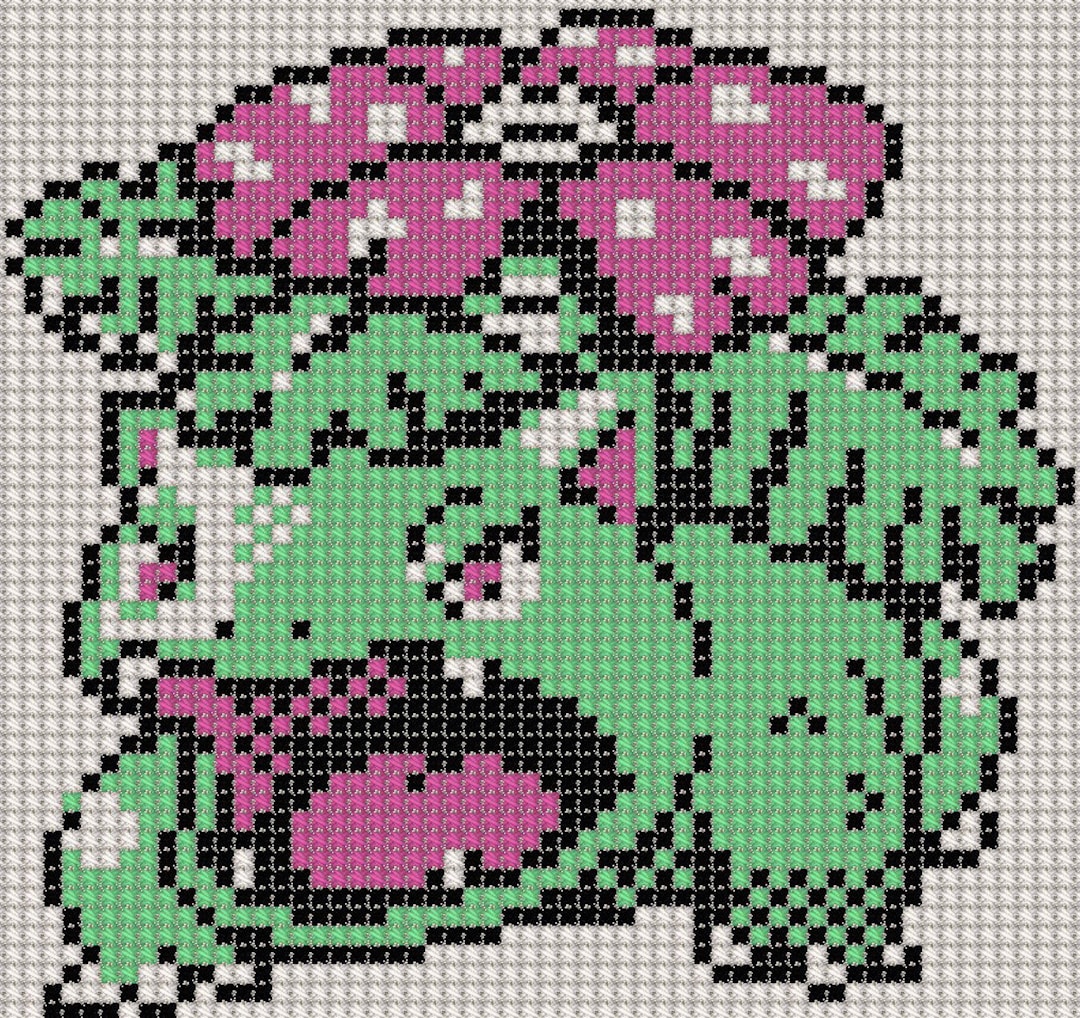 PDF Pattern - Pokemon - Silver Collection - 003 Venusaur - Etsy