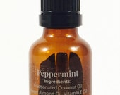 Peppermint, Care Product, Beard Oil Conditioning Coconut Oil, Almond Oil Gift for Men 25ml papa dubs