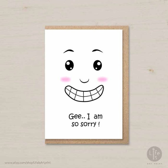 Funny Sorry Card Printable I Am so Sorry Apology Forgive - Etsy Funny Sorry Card Printable I Am so Sorry Apology Forgive - Etsy