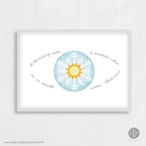 Citaatposter van Albert Camus: Midden in de winter ontdekte ik in mij een onoverwinnelijke zomer