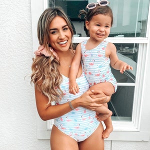 Mommy & Me Swimsuits | Mommy and me Outfits | Matching Family Swimsuits | Family Swimwear | Matching Swimsuits | Mother's Day Gift |Mom Gift