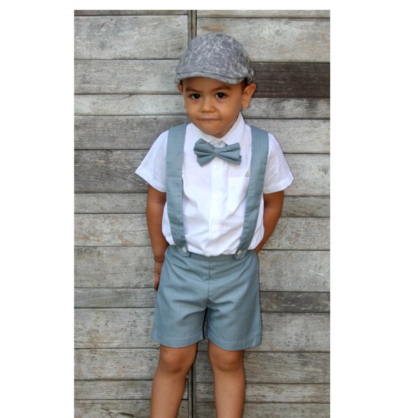 Boy Gray Suit Etsy