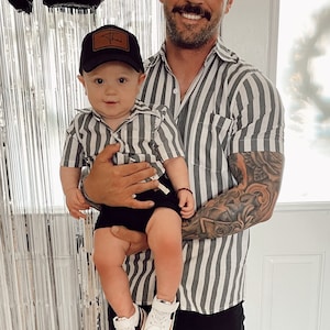 Dad and son matching jordan outfits top
