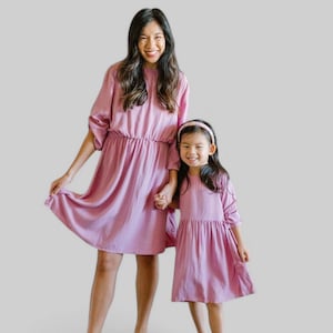 Pink Mommy and Me dresses | Mommy and Me matching outfits | Mother & Daughter Dresses | Mom Daughter Dress | Pink Matching Dress | Mom Gift