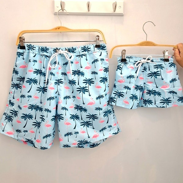 Father Son Matching Swim Trunks, Father and Son Matching Swimsuit, Dad and Son Matching Swim Trunks, Father Son Matching Outfit, Dad Gift