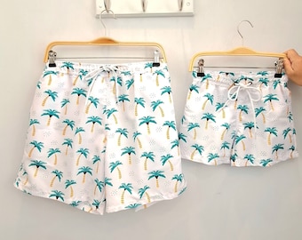 Maillot de bain assorti père fils, maillot de bain assorti père et fils, maillot de bain assorti papa et fils, tenue assortie père fils, cadeau papa