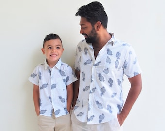 Father and son matching shirts - Pineapple, Father and Son Outfit, Pineapple shirts, dad and son shirts, matching Shirts, Fathers day Gift