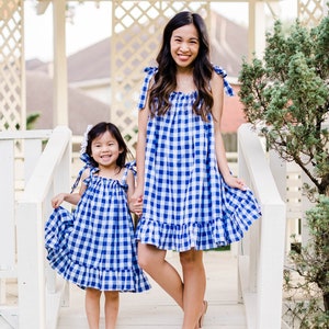 Mommy and Me dresses | Mommy and Me matching outfits | Mommy & me outfits | Mom Daughter Dress | 4th July Matching Dresses | Gingham Dress