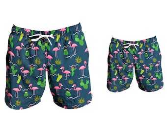 Father Son Matching Swim Trunks, Father and Son Matching Swimsuit, Dad and Son Matching Swim Trunks, Father Son Matching Outfit, Dad Gift