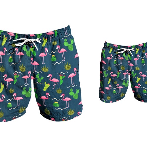 Father Son Matching Swim Trunks Father and Son Matching Etsy