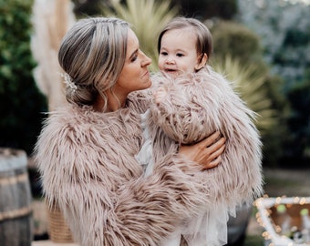infant faux fur coat