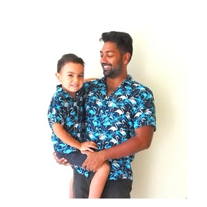 Father and son matching polo shirts shop
